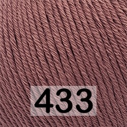 Пряжа Gazzal Organic Baby Cotton 433 ПЫЛЬНАЯ РОЗА