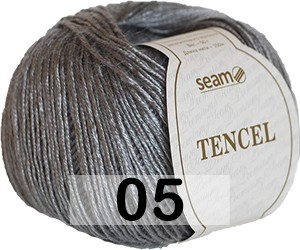 Пряжа Сеам Tencel 05 серый