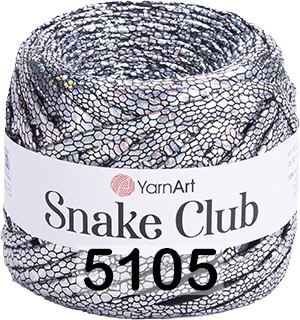 Пряжа YarnArt Snake Club 5105 серебро