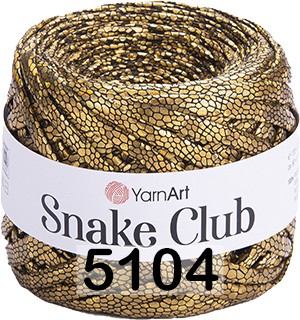 Пряжа YarnArt Snake Club 5104 золото