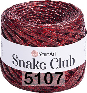 Пряжа YarnArt Snake Club 5107 красный