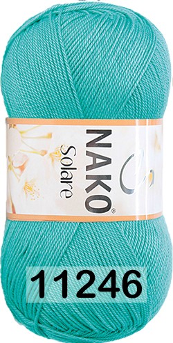 Пряжа Nako Solare 11246 бирюзовый