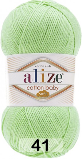 Пряжа Alize Cotton Baby Soft 41 мята