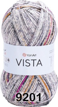 9201 СЕРЫЙ МЕЛАНЖ-МАЛИНОВЫЙ-ЖЕЛТЫЙ