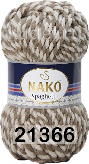 Пряжа Nako Spaghetti 21366 бел.беж.
