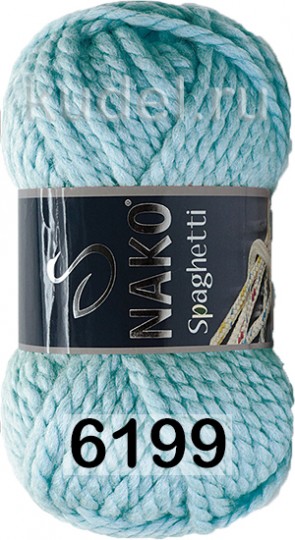 Пряжа Nako Spaghetti 06199 ГОЛУБОЙ