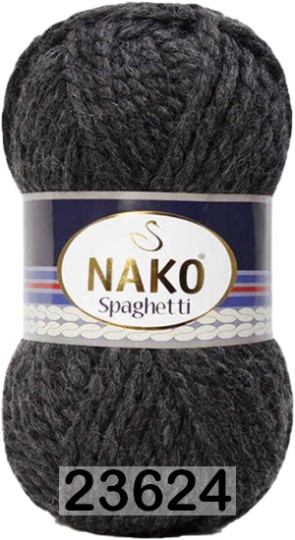 Пряжа Nako Spaghetti 23624 графит