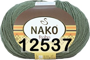Пряжа Nako Boho Klasik 12537 хаки