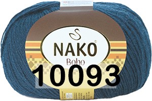 Пряжа Nako Boho Klasik 10093 синий джинс