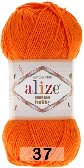 Пряжа Alize Cotton Gold Hobby 37 оранжевый