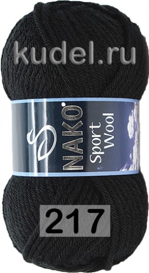 Пряжа Nako Sport Wool 10307 т.оливковый