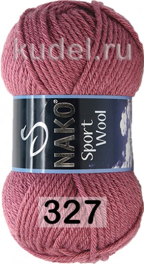 Пряжа Nako Sport Wool 00327 розово серо-лиловый