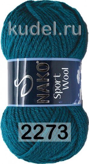 Пряжа Nako Sport Wool 02273 водопад