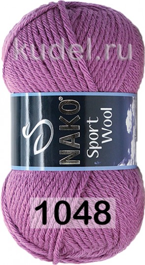 Пряжа Nako Sport Wool 01048 св.лиловый