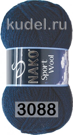Пряжа Nako Sport Wool 03088 марина