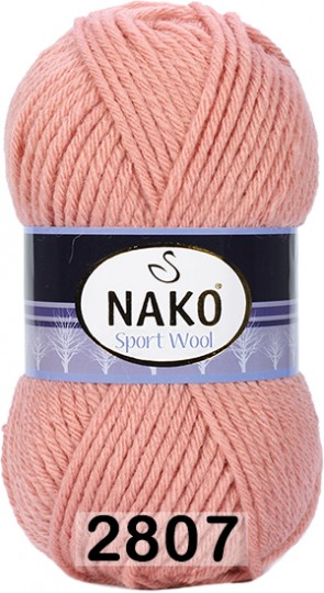 Пряжа Nako Sport Wool 02807 пудра