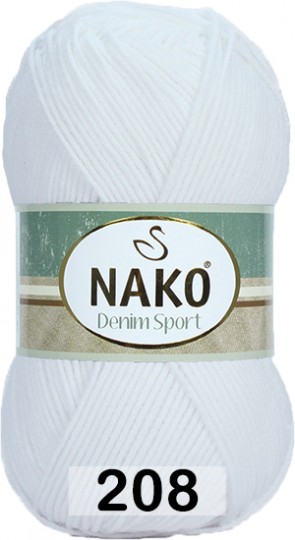 Пряжа Nako Denim Sport 4130 пыльная роза