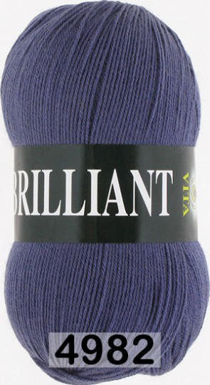Пряжа Vita Brilliant 4982 т.серо-голубой