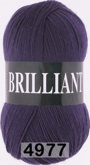 Пряжа Vita Brilliant 4977 т.фиолетовый
