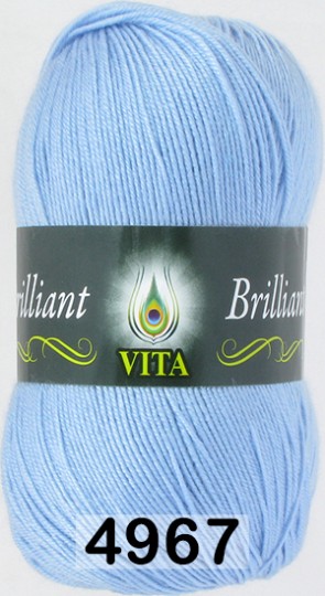 Пряжа Vita Brilliant 4967 св.голубой