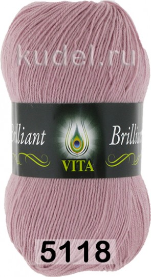 Пряжа Vita Brilliant 5118 св.пыльная сирень