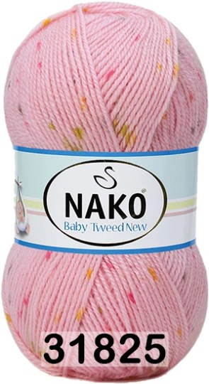 Пряжа Nako Baby Tweed New 31825 розовый