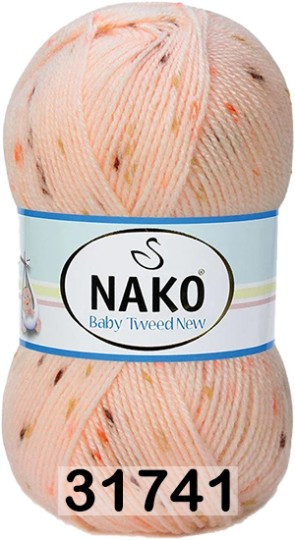 Пряжа Nako Baby Tweed New 31741 персиковый