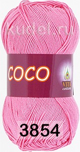 Пряжа Vita cotton Coco 3854 св.розовый