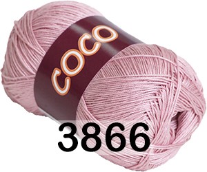 Пряжа Vita cotton Coco 3866 пыльно-розовый