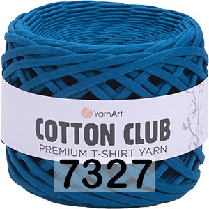Пряжа YarnArt Cotton Club 7327 синий джинс