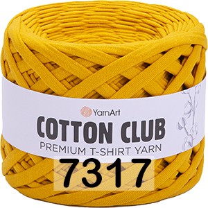 Пряжа YarnArt Cotton Club 7317 т.желтый