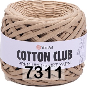 2 Stück Ballen YarnArt Cotton Club Textilgarn (ca. 620 Gramm), T-Shirt Garn, 2 X Ca. 110m Lauflänge, Stoffgarn