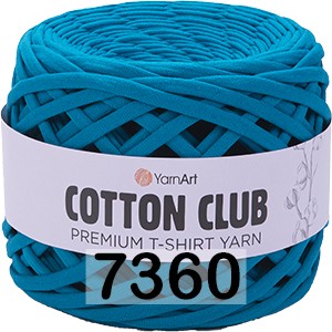 Пряжа YarnArt Cotton Club 7360 морская волна