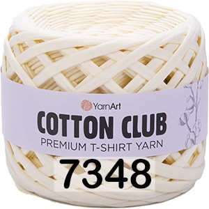 Пряжа YarnArt Cotton Club 7348 топленое молоко