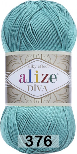 Пряжа Alize Diva 376 св.бирюза