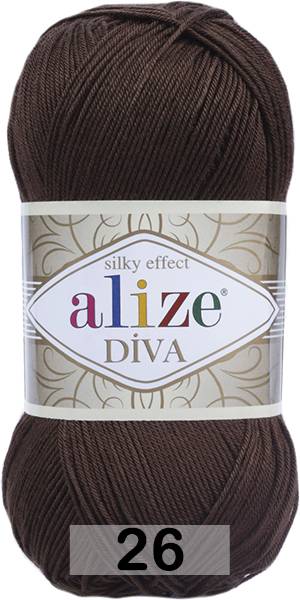 Пряжа ALIZE DIVA STRETCH (92% микрофибра, 8% ПБТ эластик, 400м./100гр.)