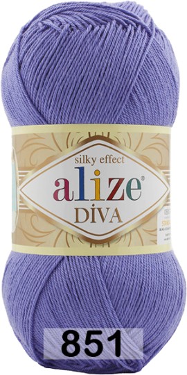 Пряжа Alize Diva 851 фиолетовый