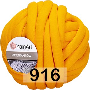 Пряжа YarnArt Marshmallow 916 оранжевый