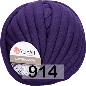 Пряжа YarnArt Marshmallow 914 т. фиолетовый