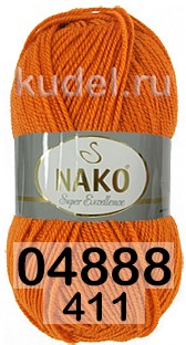Пряжа Nako Super Excellence 04888 св.терракот