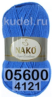 Пряжа Nako Super Excellence 05600 васильковый