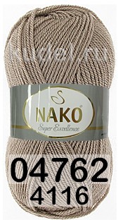 Пряжа Nako Super Excellence 04762(4116) серо-коричневый