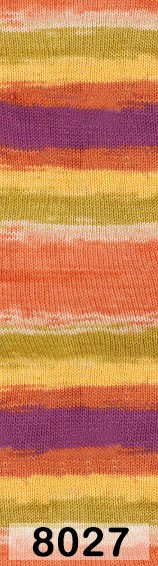 8027 ОРАНЖ. ЖЕЛТ.ЗЕЛ.ФИОЛЕТ.