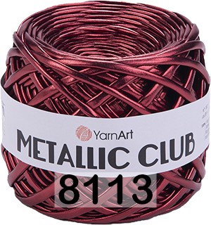 Пряжа YarnArt Metallic Club 8113 бордо