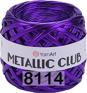 Пряжа YarnArt Metallic Club 8114 фиолетовый