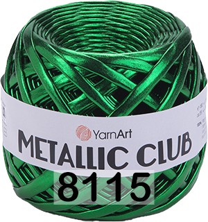 Пряжа YarnArt Metallic Club 8115 зеленый