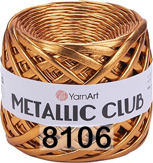 Пряжа YarnArt Metallic Club 8106 золото