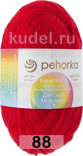 Пряжа Пехорка Детская новинка 88 КРАСНЫЙ МАК