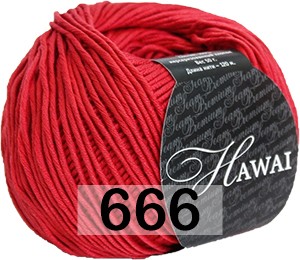 Пряжа Сеам Hawai 666 красный