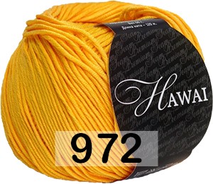 Пряжа Сеам Hawai 972 желтый